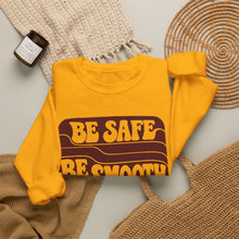 Load image into Gallery viewer, Crewneck Sweatshirt — "Be Safe, Be Smooth and Have a Great Night" Retro Graphic