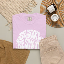 Load image into Gallery viewer, Be Safe Be Smooth Tee — Retro ‘Be Smooth and Have a Great Night’ Graphic T-Shirt