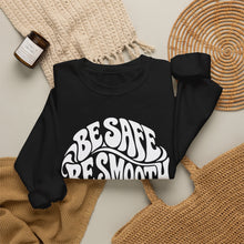 Load image into Gallery viewer, Crewneck Sweatshirt — "Be Safe, Be Smooth and Have a Great Night" Retro Graphic