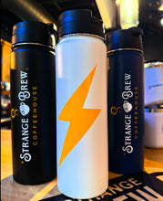 Load image into Gallery viewer, New Strange Brew Logo Travel Flasks!