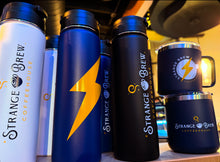 Load image into Gallery viewer, New Strange Brew Logo Travel Flasks!