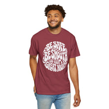 Load image into Gallery viewer, Be Safe Be Smooth Tee — Retro ‘Be Smooth and Have a Great Night’ Graphic T-Shirt